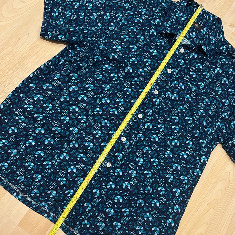 Blue Patterned Button Down - image 6